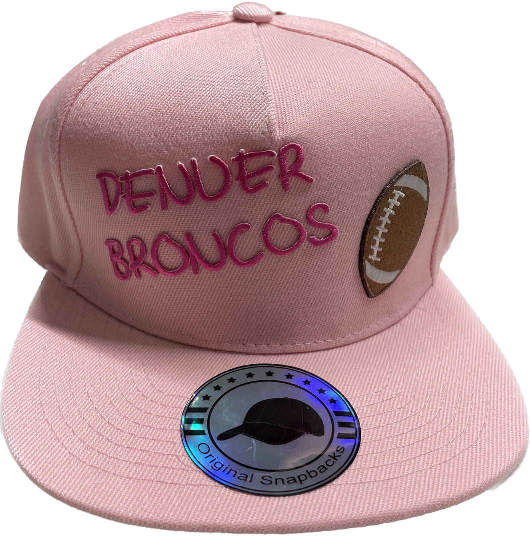 Denver Bronco’s Light Pink and Dark Pink Snap Back Hat