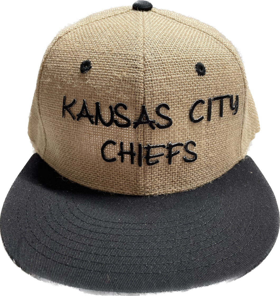 Kansas City Twill and Black Snap Back Hat