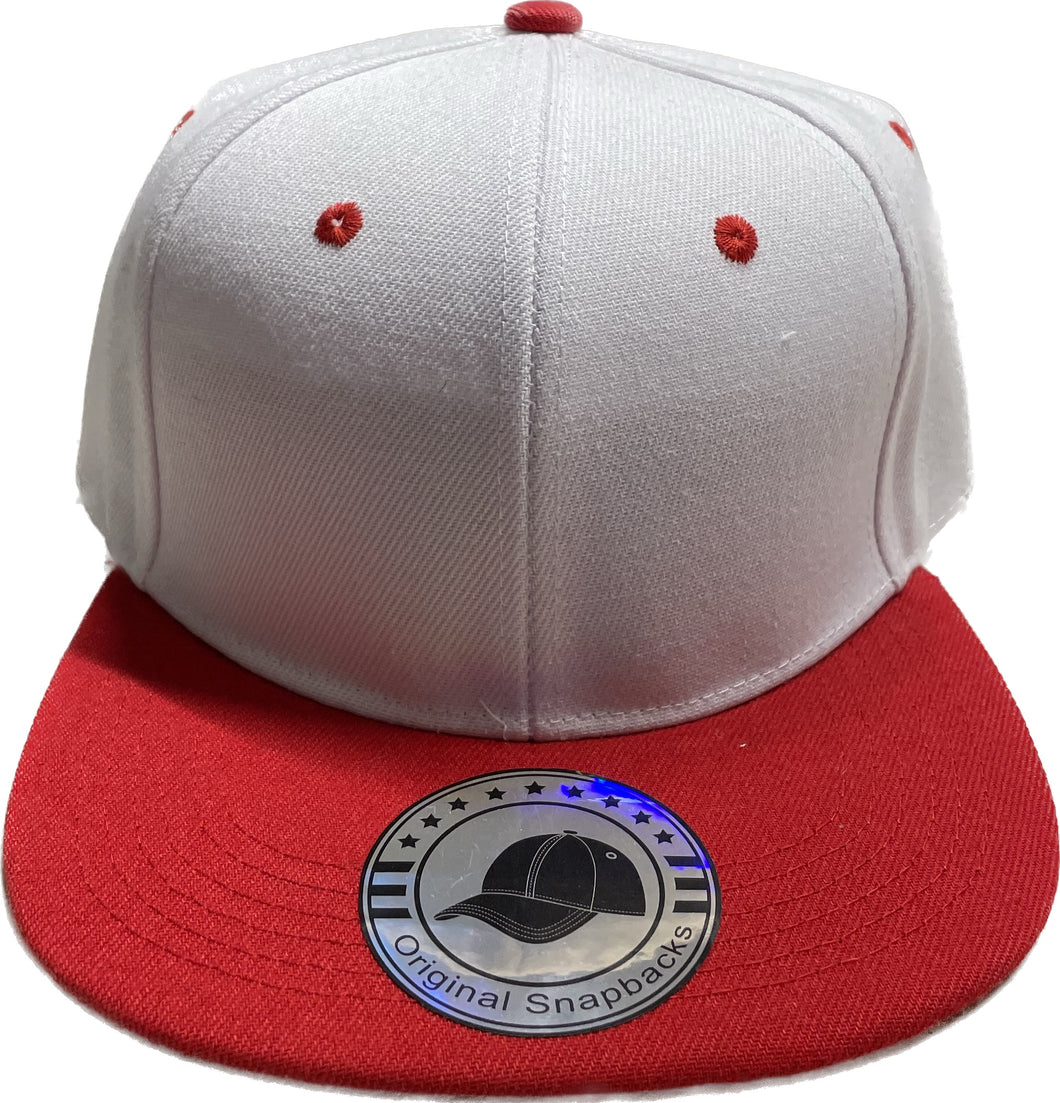 Red and White Snap Back Hat